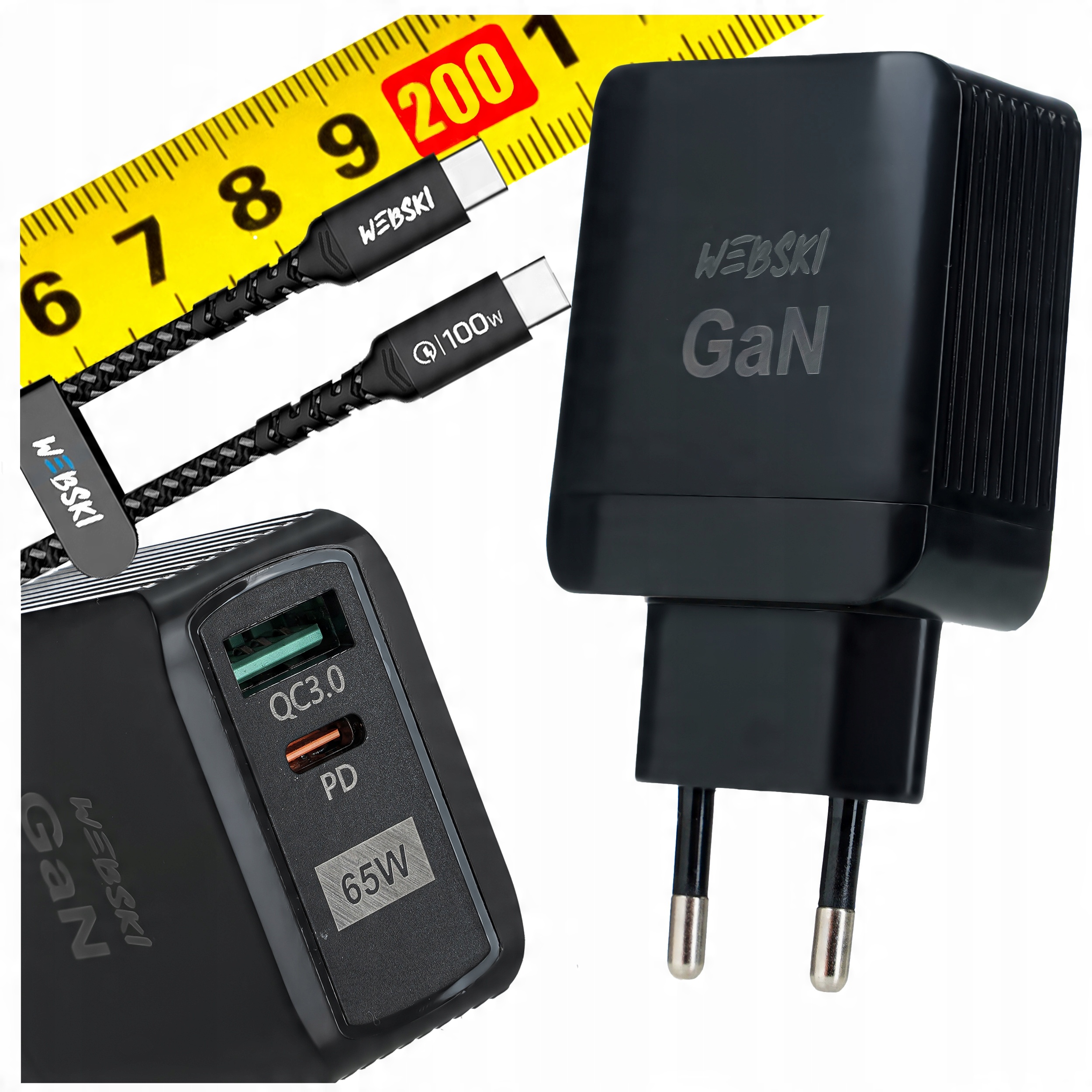 

Ładowarka Fast Charging Uniwersalna GaN Usb Qc 3.0