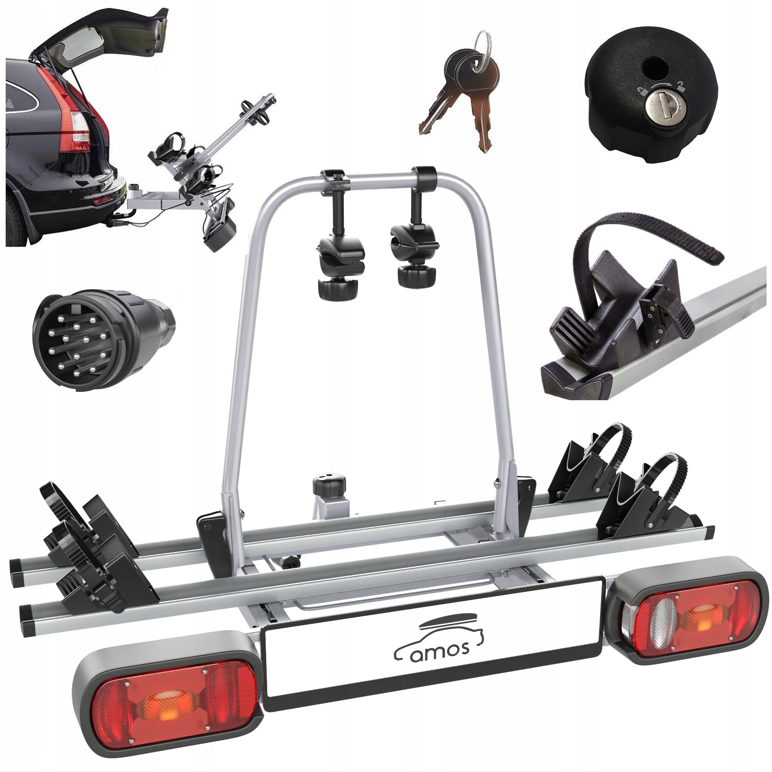 

Platforma rowerowa Amos Giro 2 na 2 rowery -13 Pin