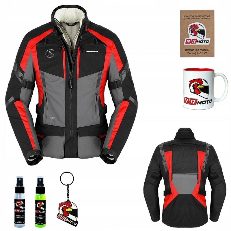 Dámska textilná motocyklová bunda Spidi 4 Season Evo Lady Red Darčeky