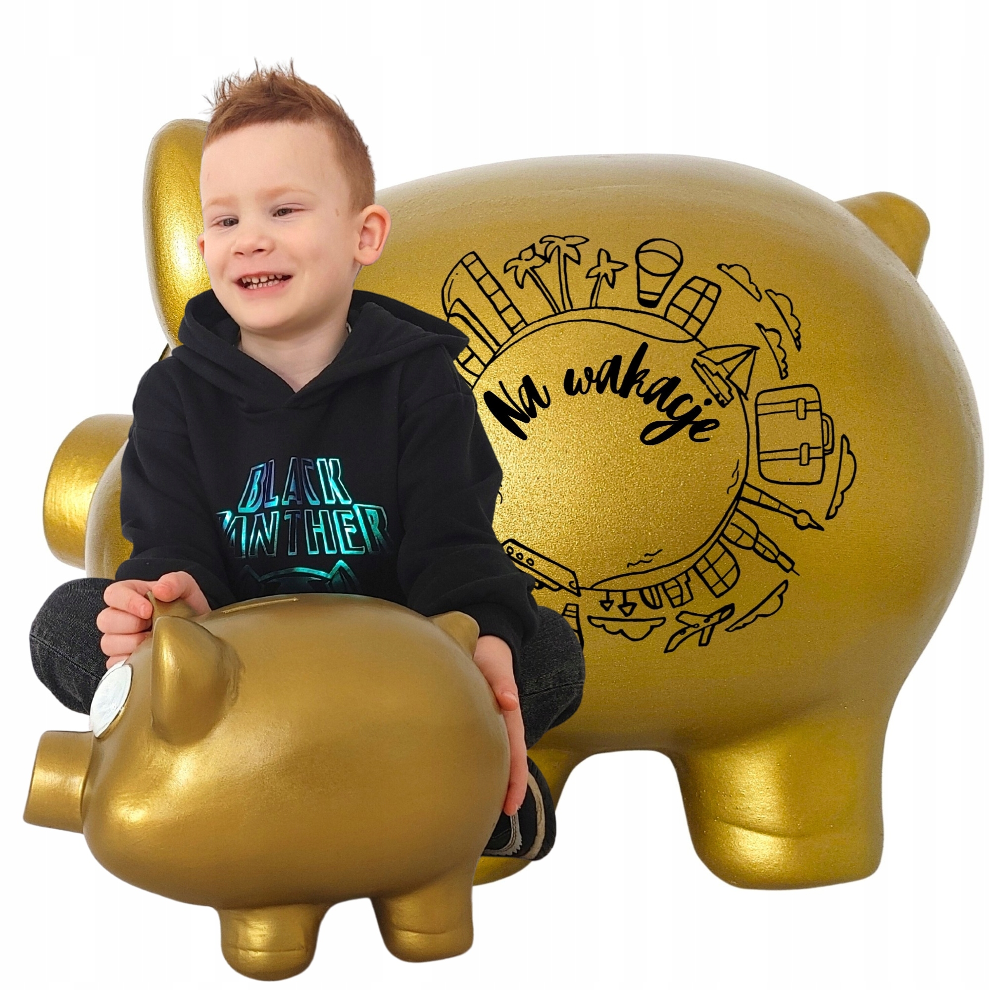 Pokladnička velké prasátko Dárek na svatba svatební hostina S Jménem personalizovaná XXL