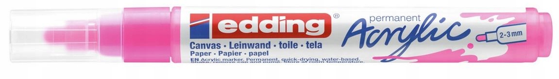 Pisak marker akrylowy Edding 5100 neonowy różowy