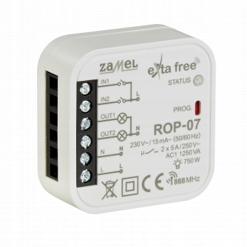 Radiowy odbiornik 2-kan. Zamel Exta Free ROP-07 Kod producenta ROP-07