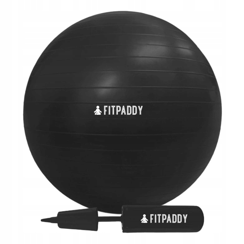 Fitpaddy piłka gimnastyczna dmuchana 65 cm z wytrzymałego Pvc, pompka