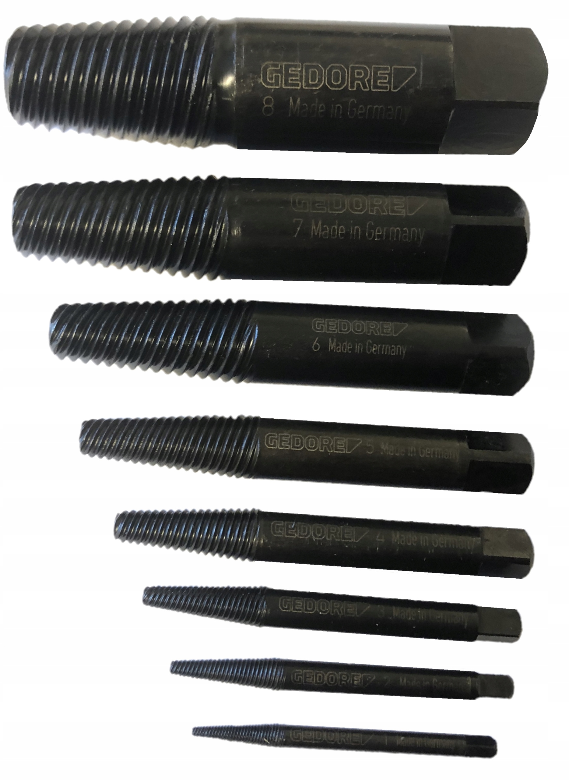 GEDORE Wykretaki do urwanych srub M3 M45 54 HRC