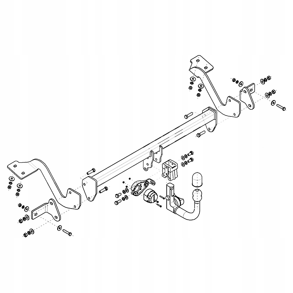 Hak Wypinany Citroen Berlingo III 3 Kombivan od 18 MODUŁ 13 PIN GRATIS Nowy Producent Steinhof