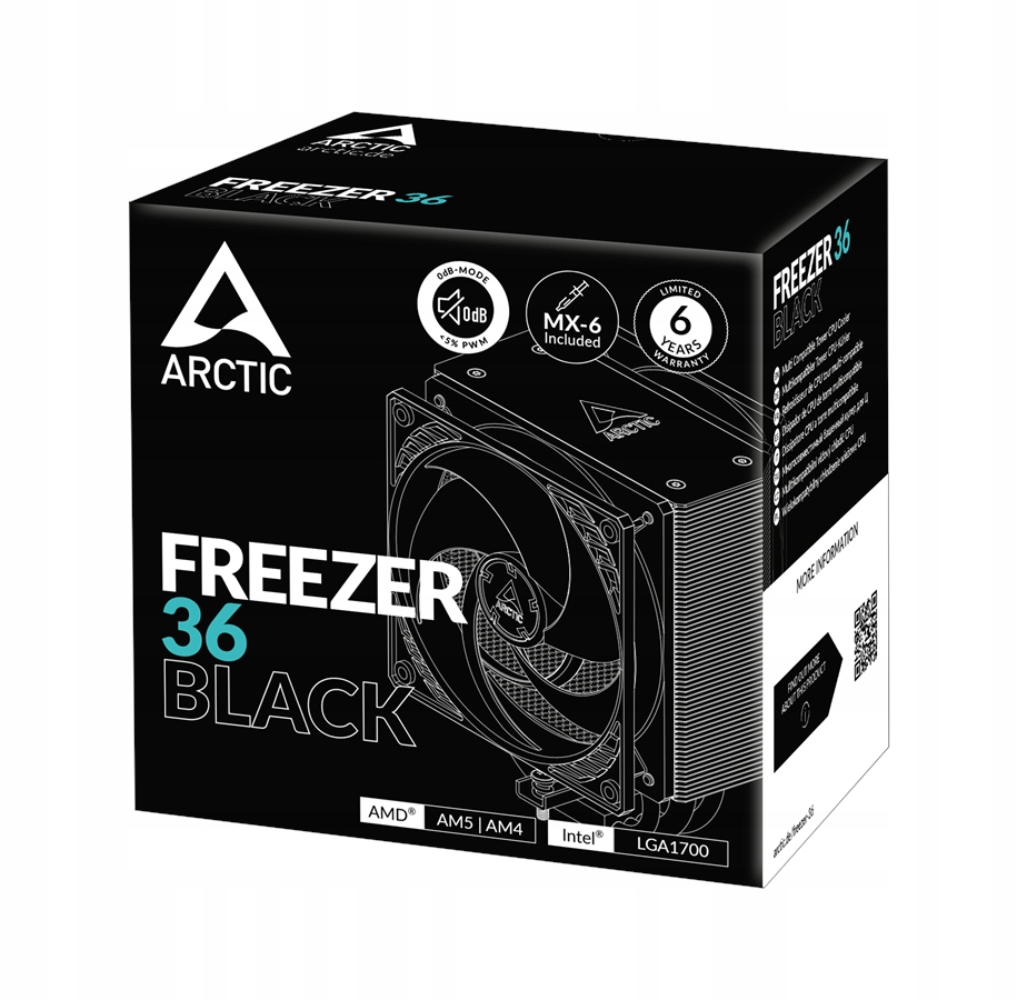 Chlazení procesoru vzduchem Arctic Freezer 36 Black