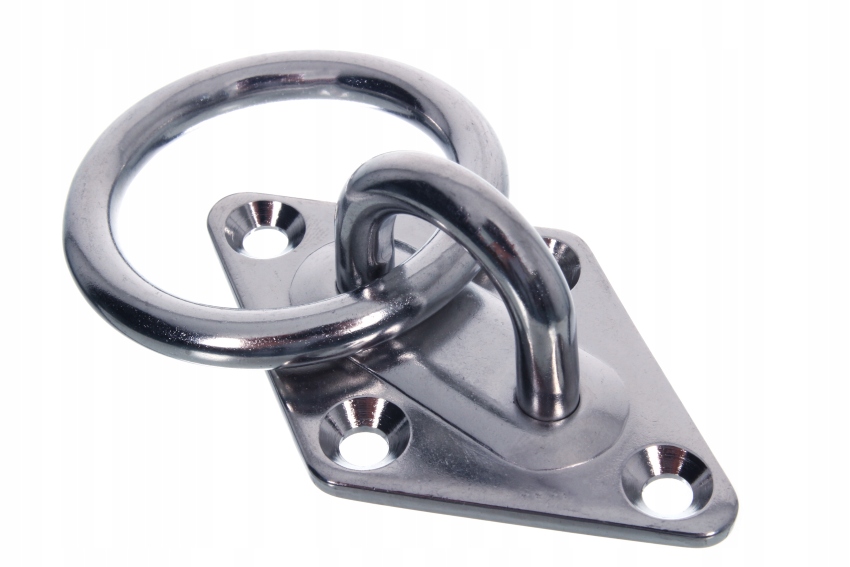 Mocowanie skobel hak nierdzewny 8 mm z kółkiem 8x45 mm