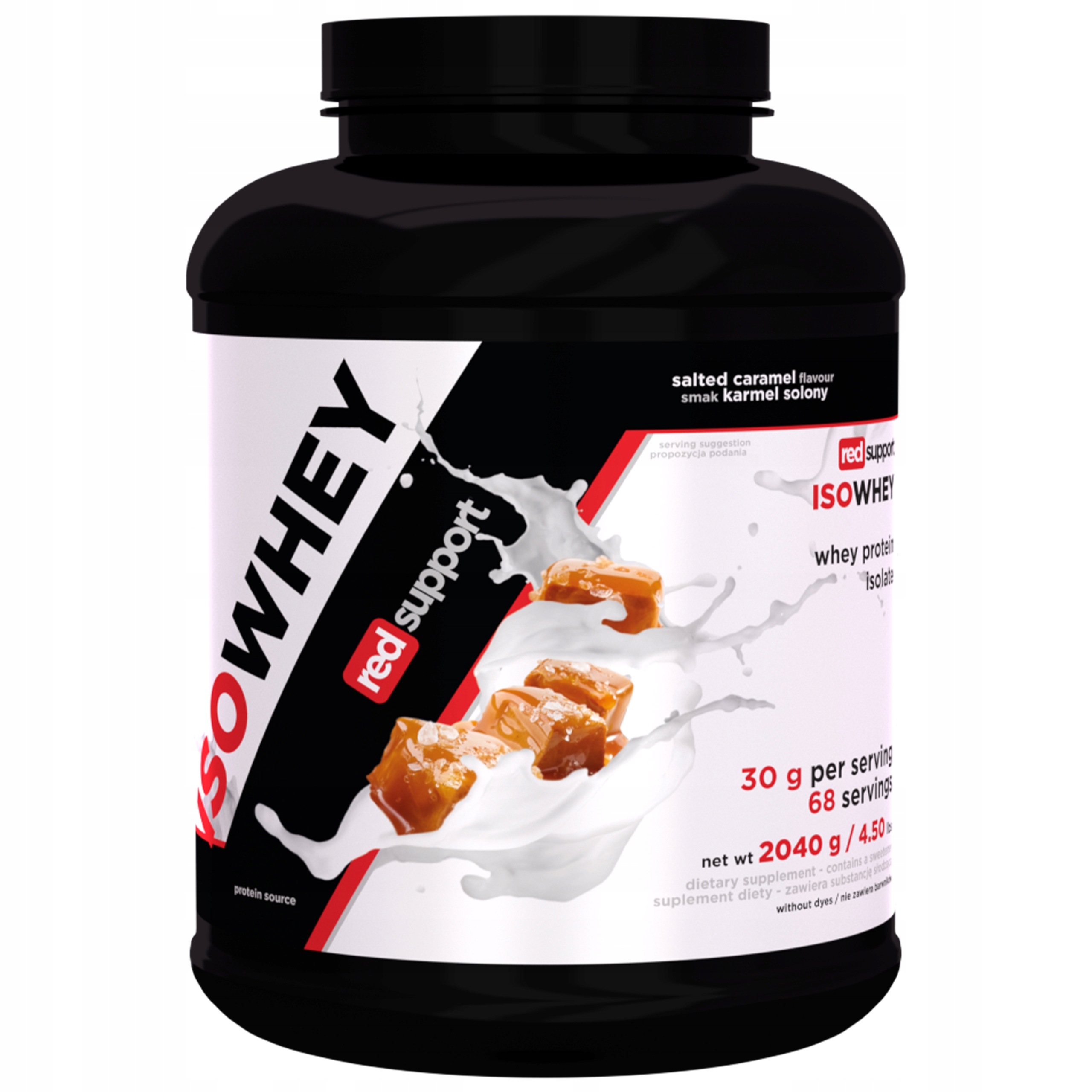 Protein IsoWhey Izolát Syrovátka Wpi 30 g Porce Hmotnost 2040 g Red Support