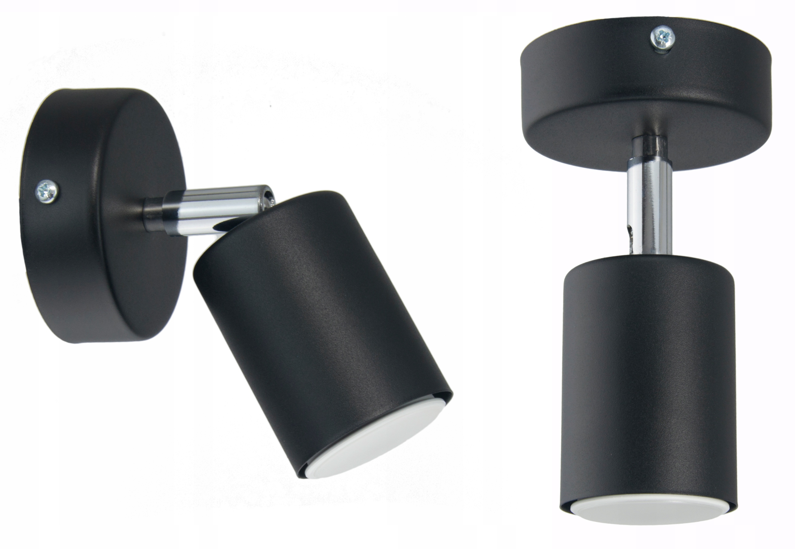 

Kinkiet Spot Lampa Ścienna Sufitowa Czarna GU10
