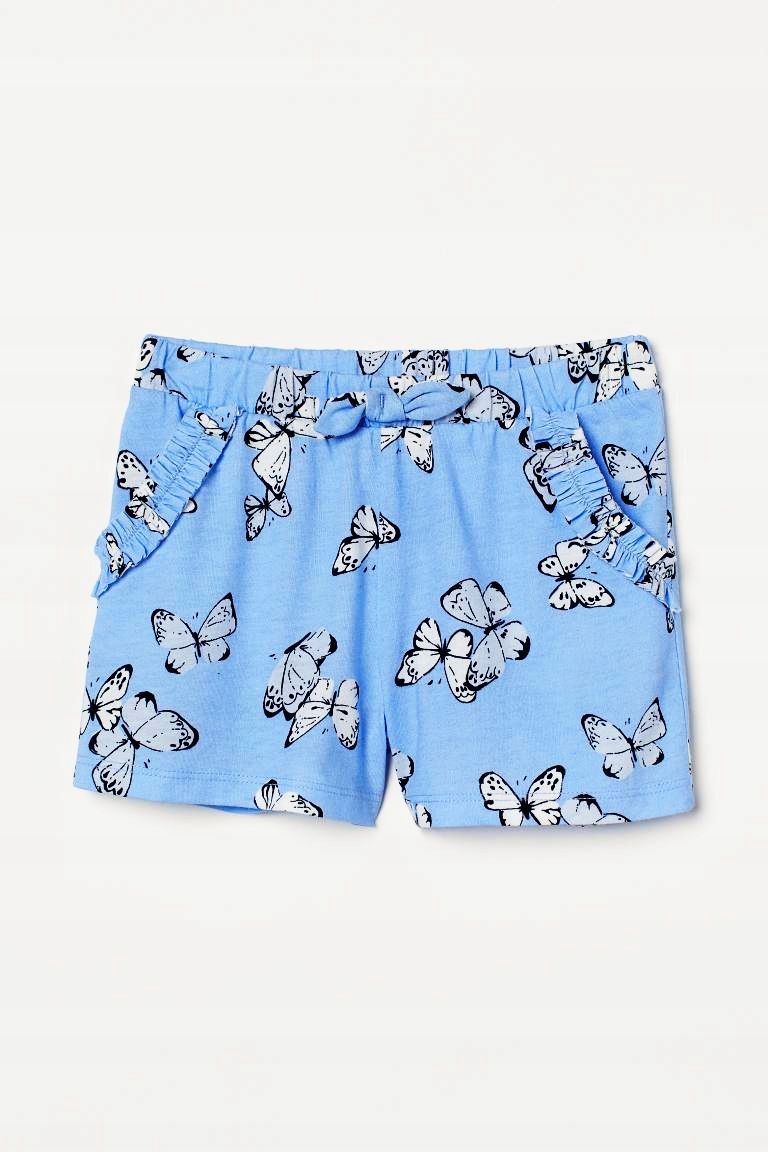 

Nowe H&m krótkie spodenki Motylki 122/128