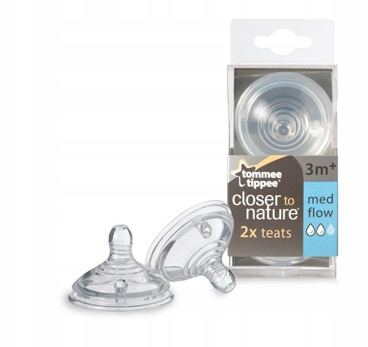 Smoczek Tommee Tippee 3m+ o średnim przepływie 2X Marka Tommee Tipee