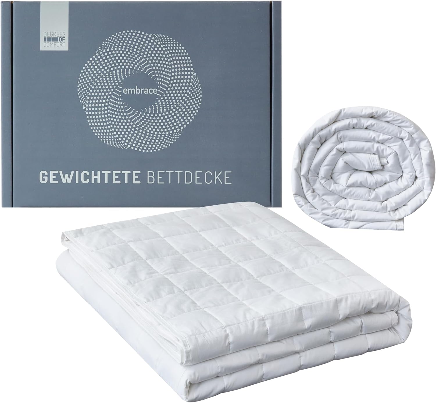 Degrees of Comfort Kołdra Koc obciążeniowy 155 x 220 cm antystresowy 9 kg