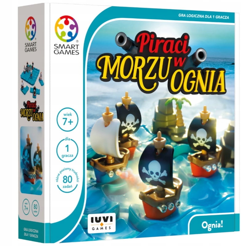 SMART GAMES Gra logiczna dla dzieci Piraci w Morzu Ognia 7+
