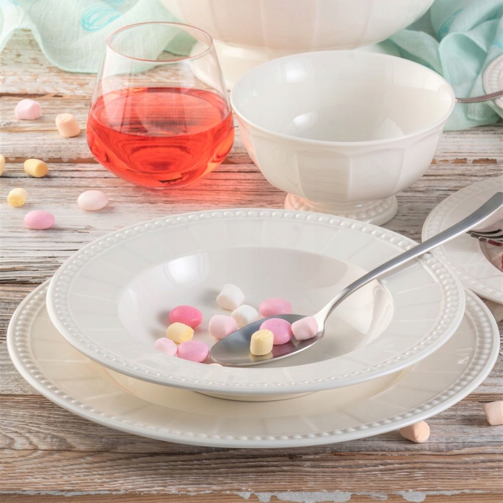 Villa Italia Serwis obiadowy na 6 osób Venice White Ev