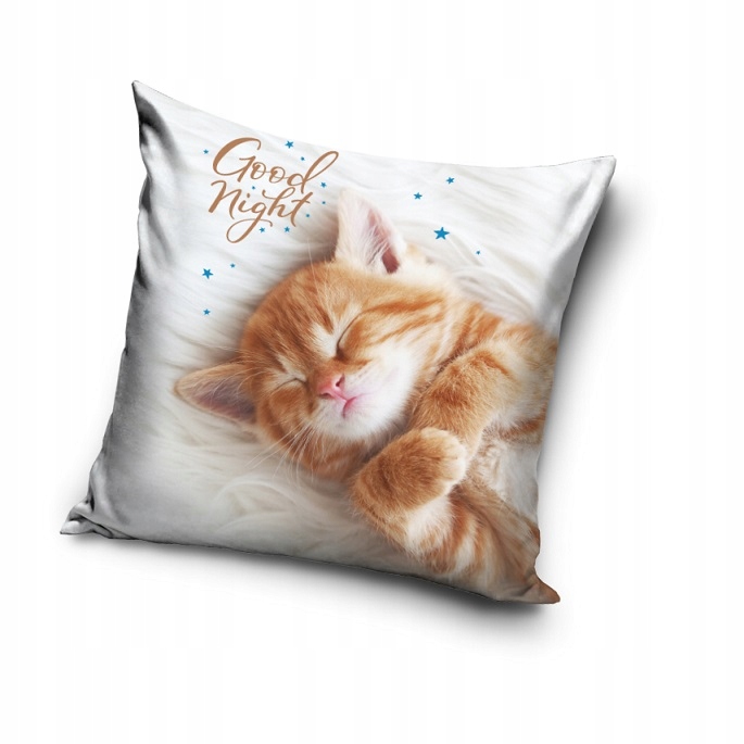 Milutka Poszewka welurowa 40x40 Kot Kotek