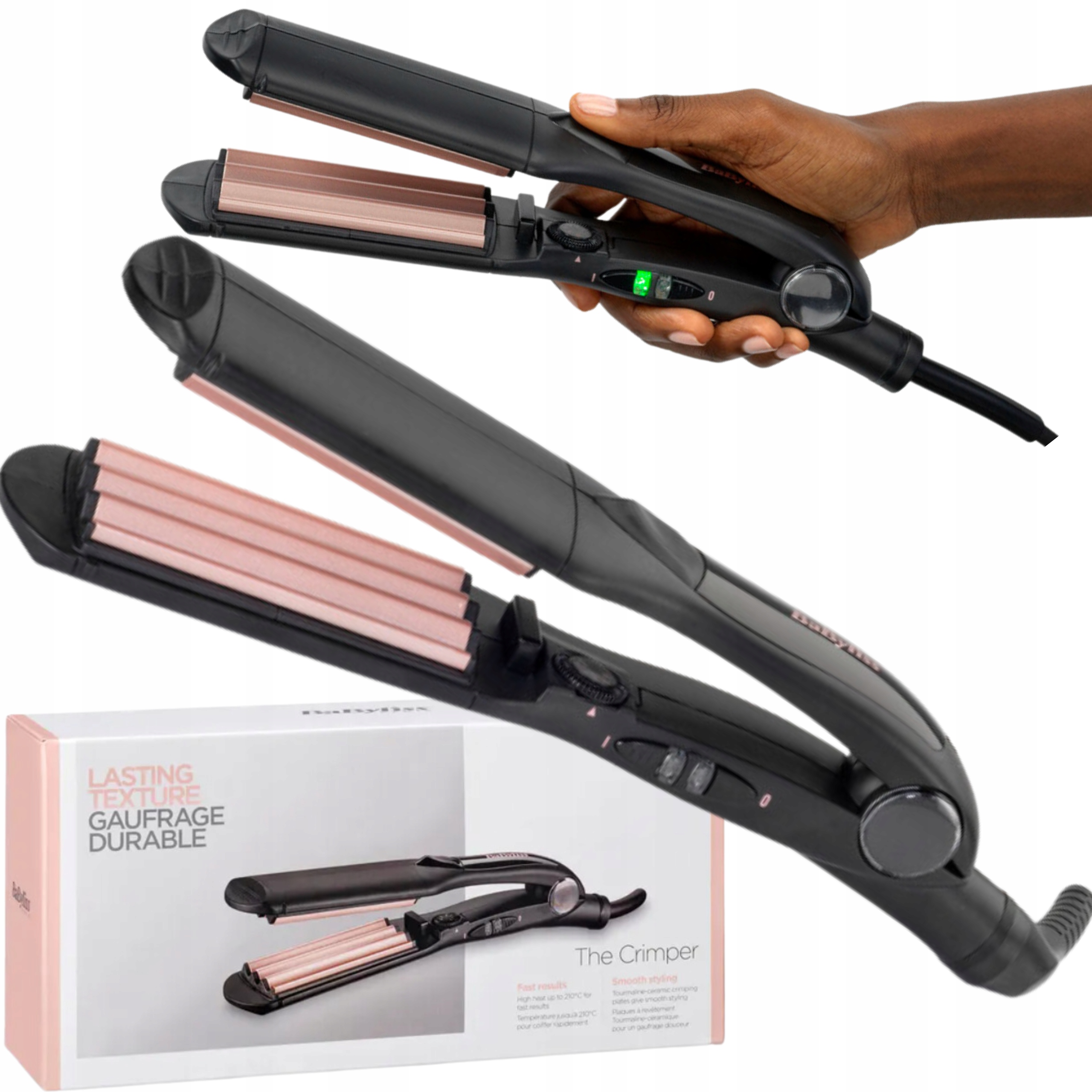 Karbownica Do Włosów Ceramiczna Falownica Babyliss Do Stylizacji 210C