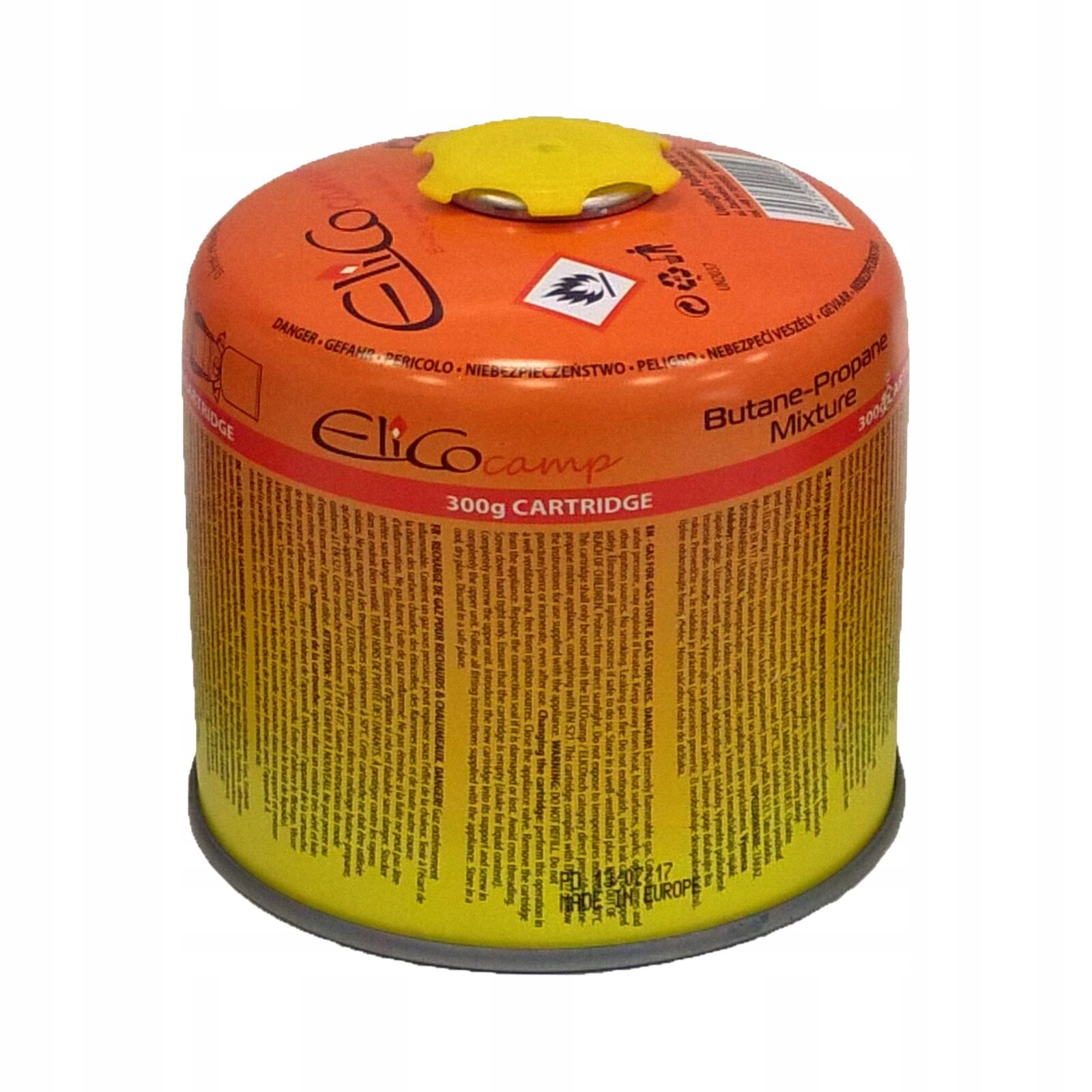 Zas. Gaz. Elico Z Zaworem, Propan/butan, 300G, 65300