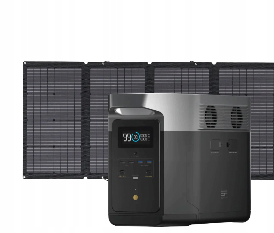 ECO2000 - EcoFlow Delta Max 2000 + фотоелектрична панель 220 Вт