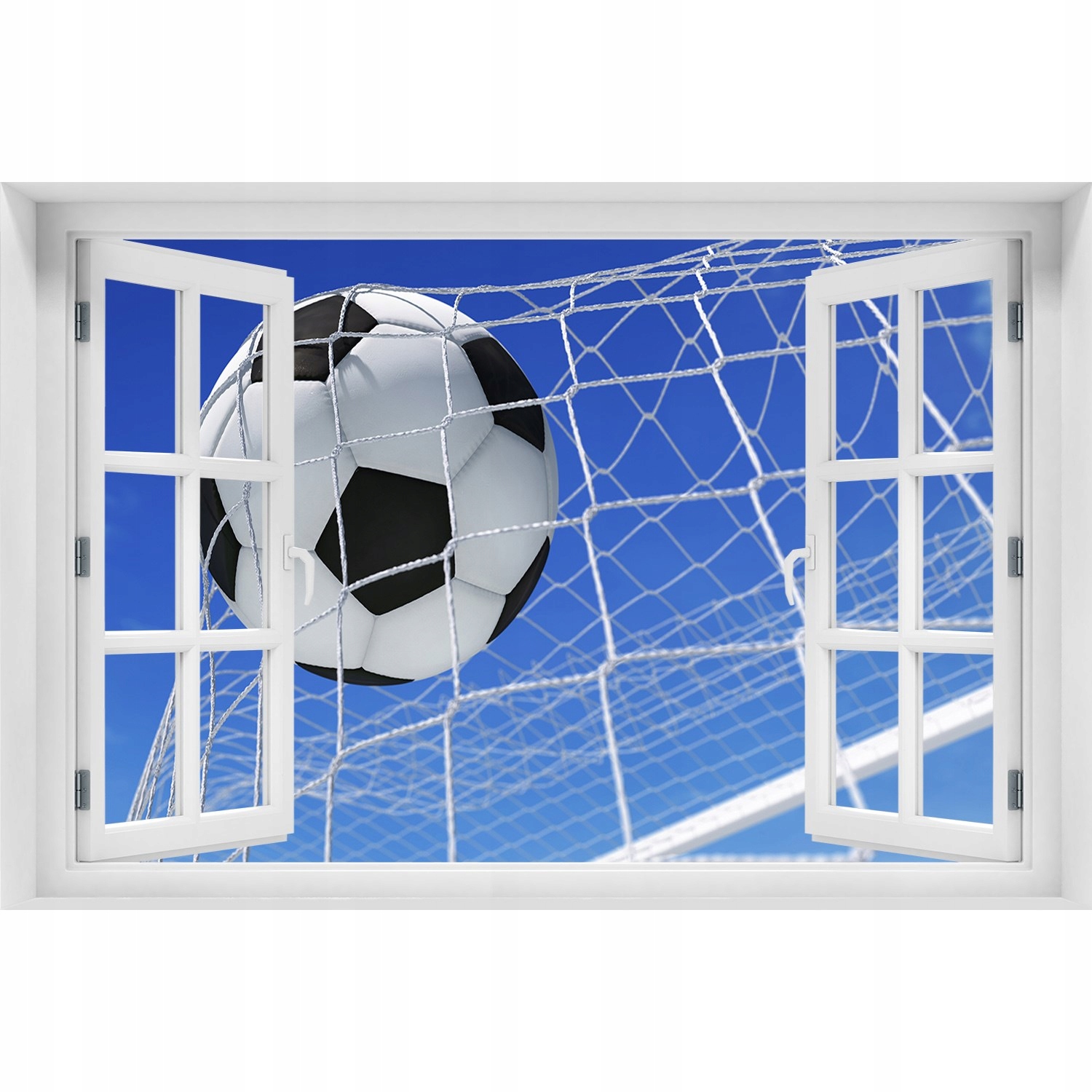 

Fotoobraz Naklejka ścienna Tapeta Piłka w bramce