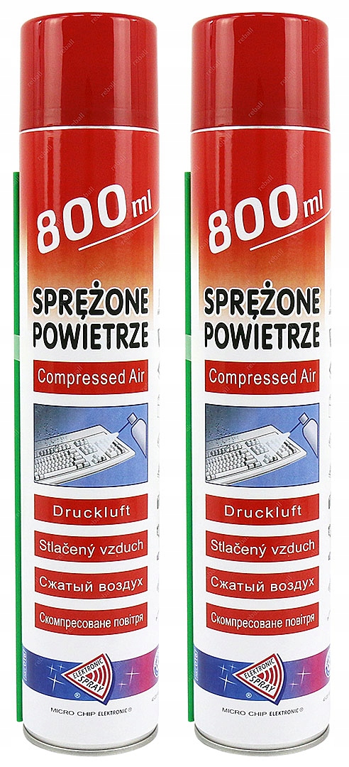 

Sprężone Powietrze Rurka 2x800ml Micro Chip Jakość
