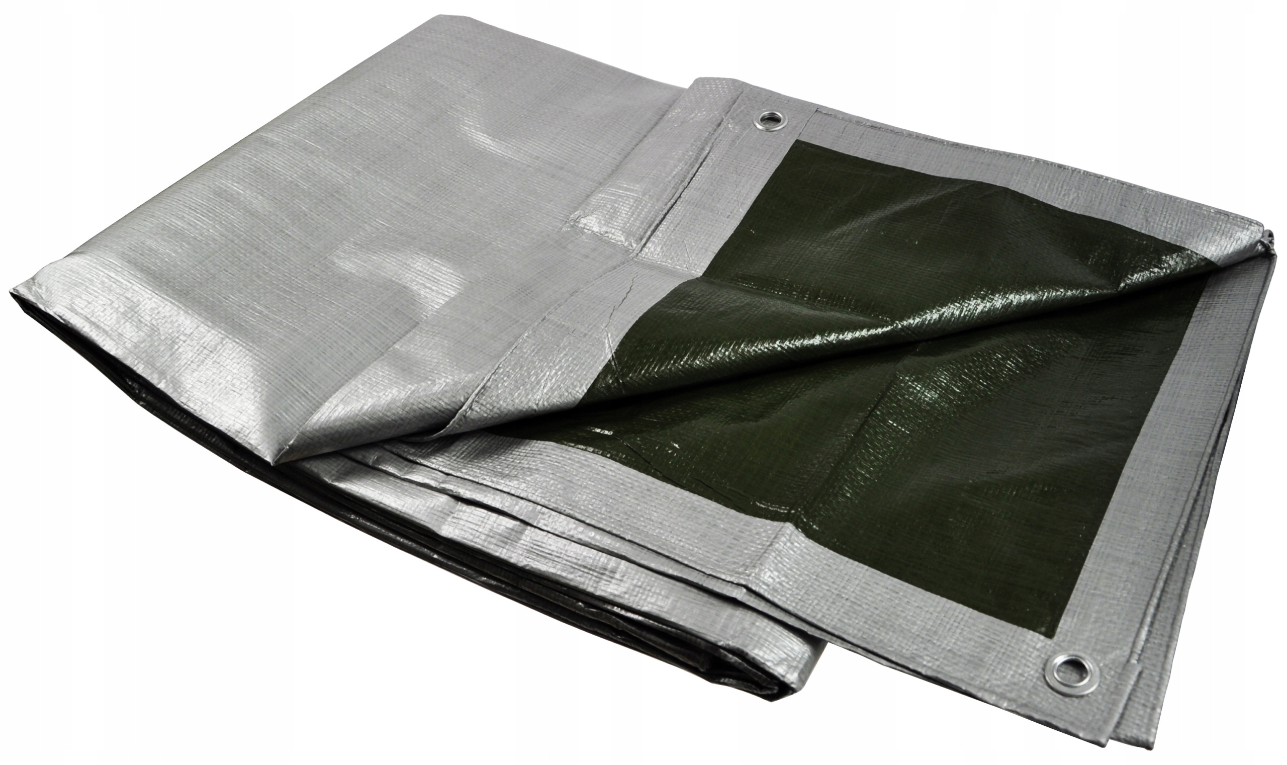 Plandeka Srebrna Gruba z Pe 6 x 12 m 130 g/m2