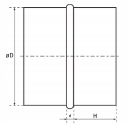 Nypel z blachy ocynkowanej śr. 100mm fi 100 Kod producenta N100