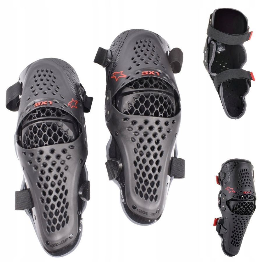 Ochraniacz Kolan Alpinestars SX-1 V2 Bl/Red S/M