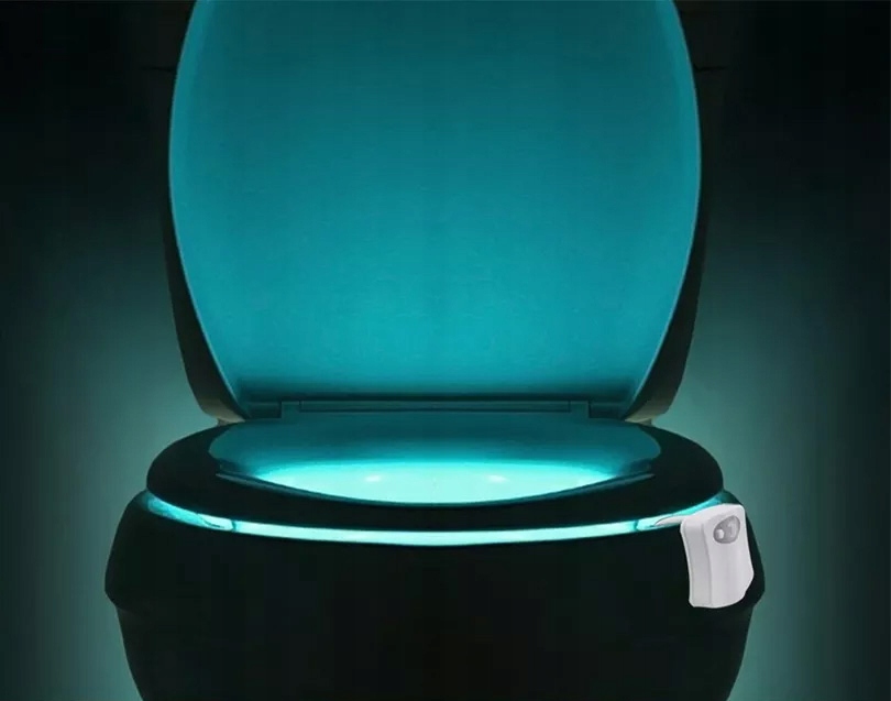 LAMPKA LED DO WC CZUJNIK RUCHU ŚWIATŁA KOLORY Marka Sell