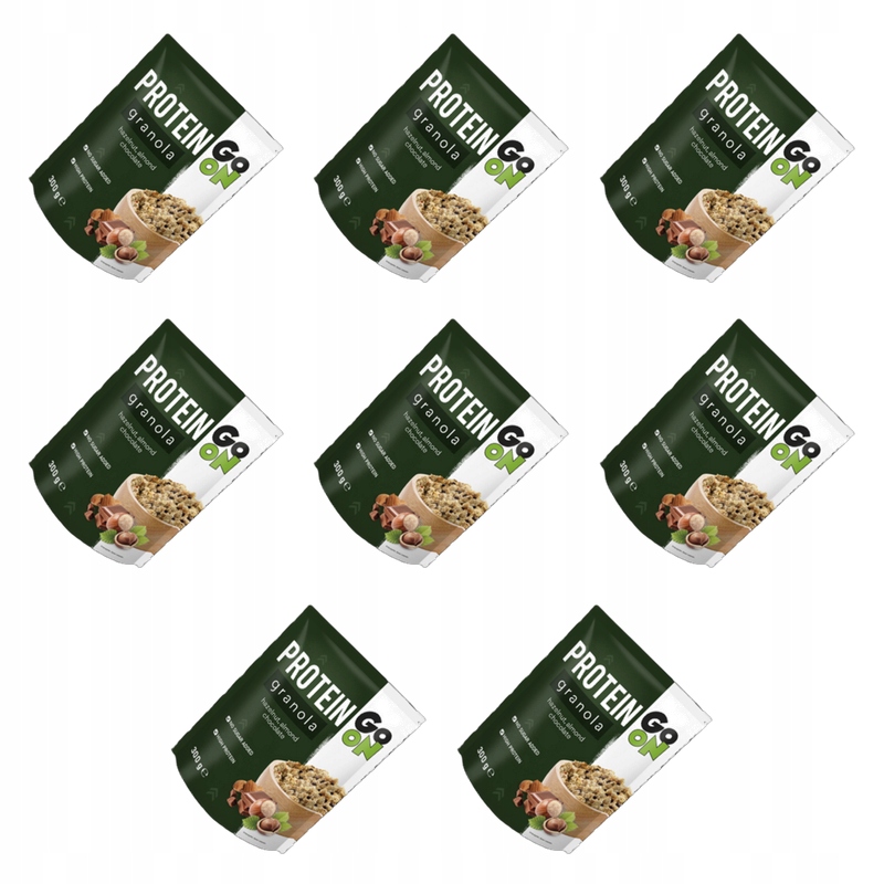 Go On Proteinová granola s čokoládou a ořechy 300 g Sante X8