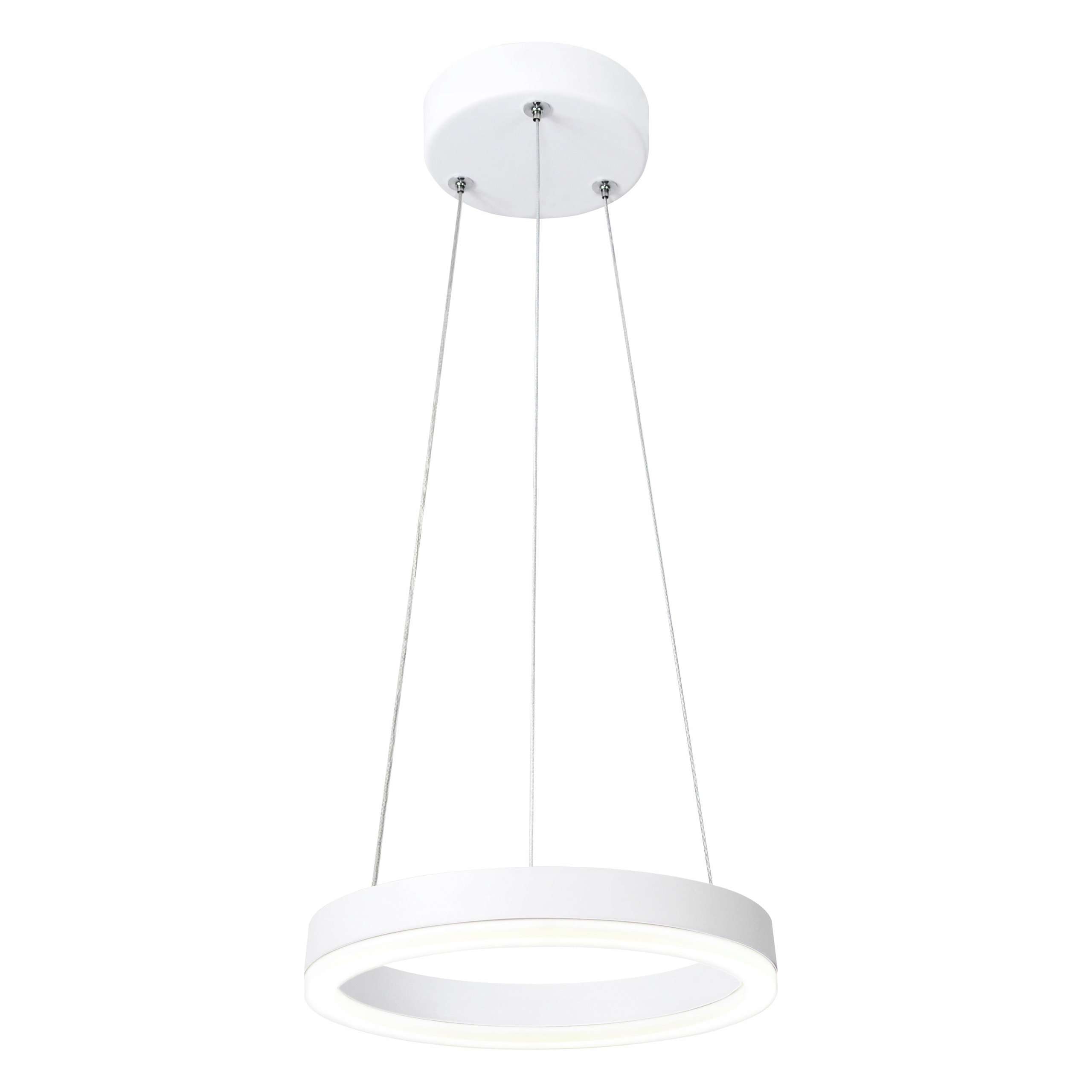 

Lampa wisząca okrąg Led ciepła 9W biały mat Polux