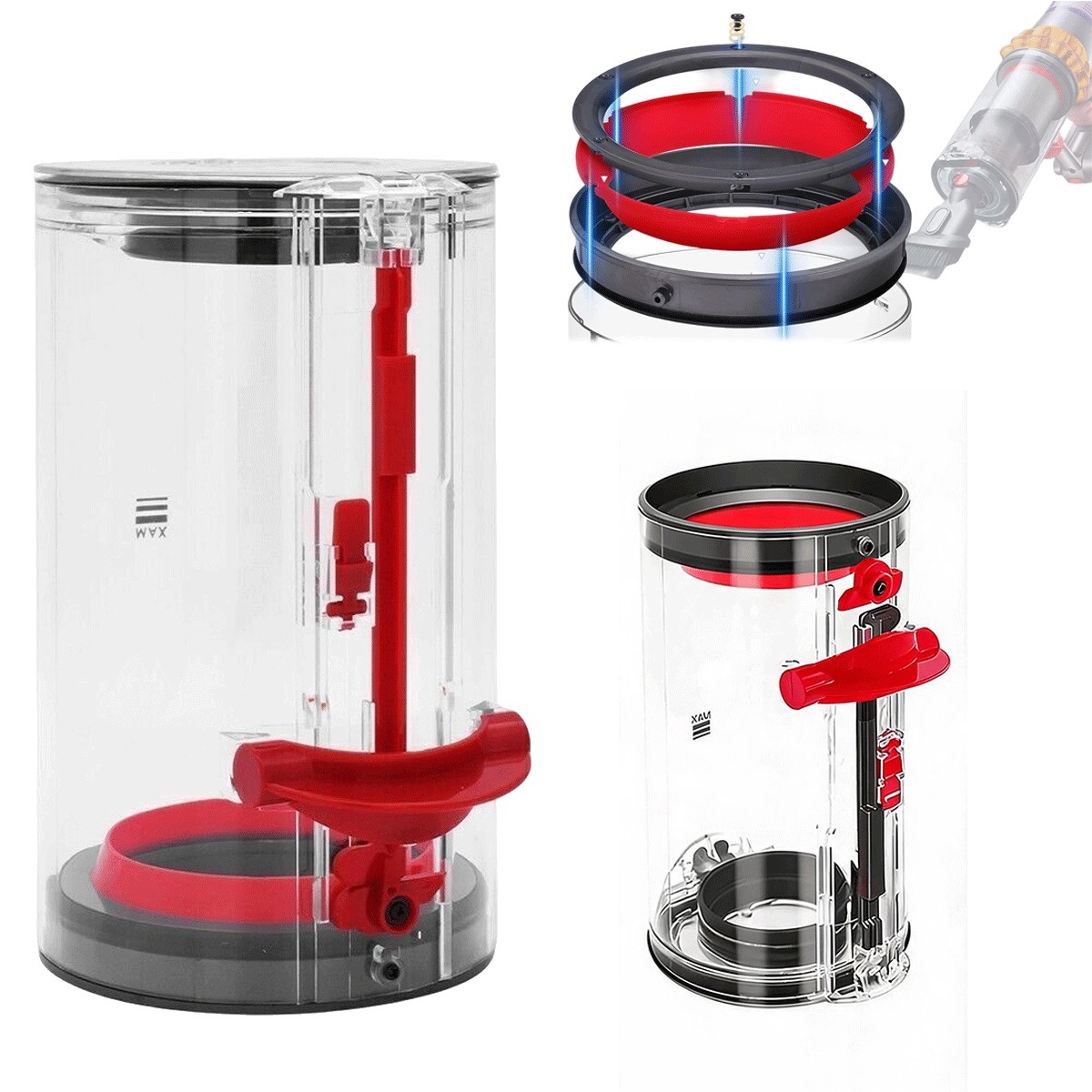 Náhradní zásobník na prach Dyson V11 V15 Sv14 Sv15 Sv22 970050-01 Odolný