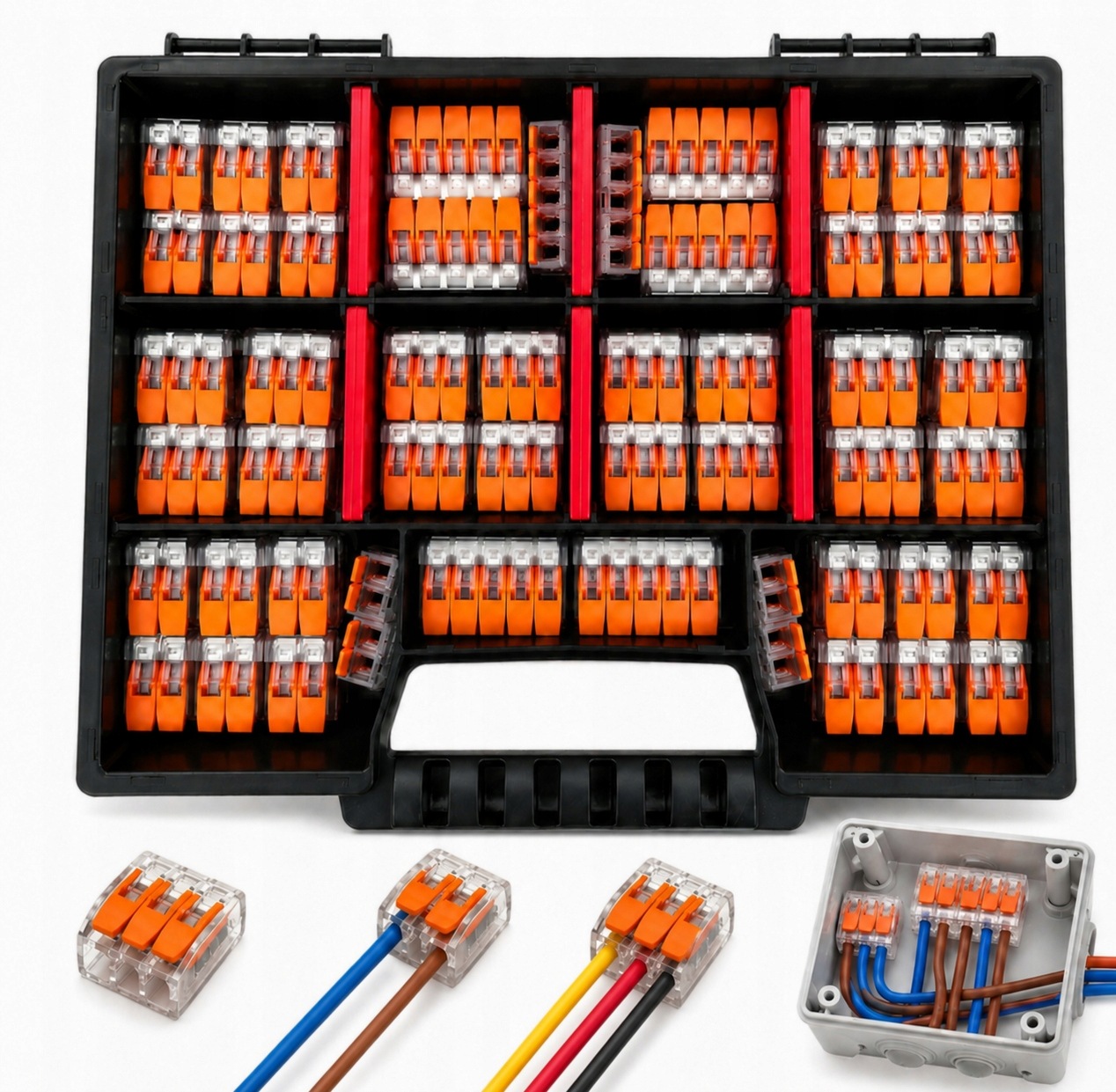 Rychlospojka Rychlospojky Paket Komplet 0,75-4mm 2/3/5p 96 Ks Box