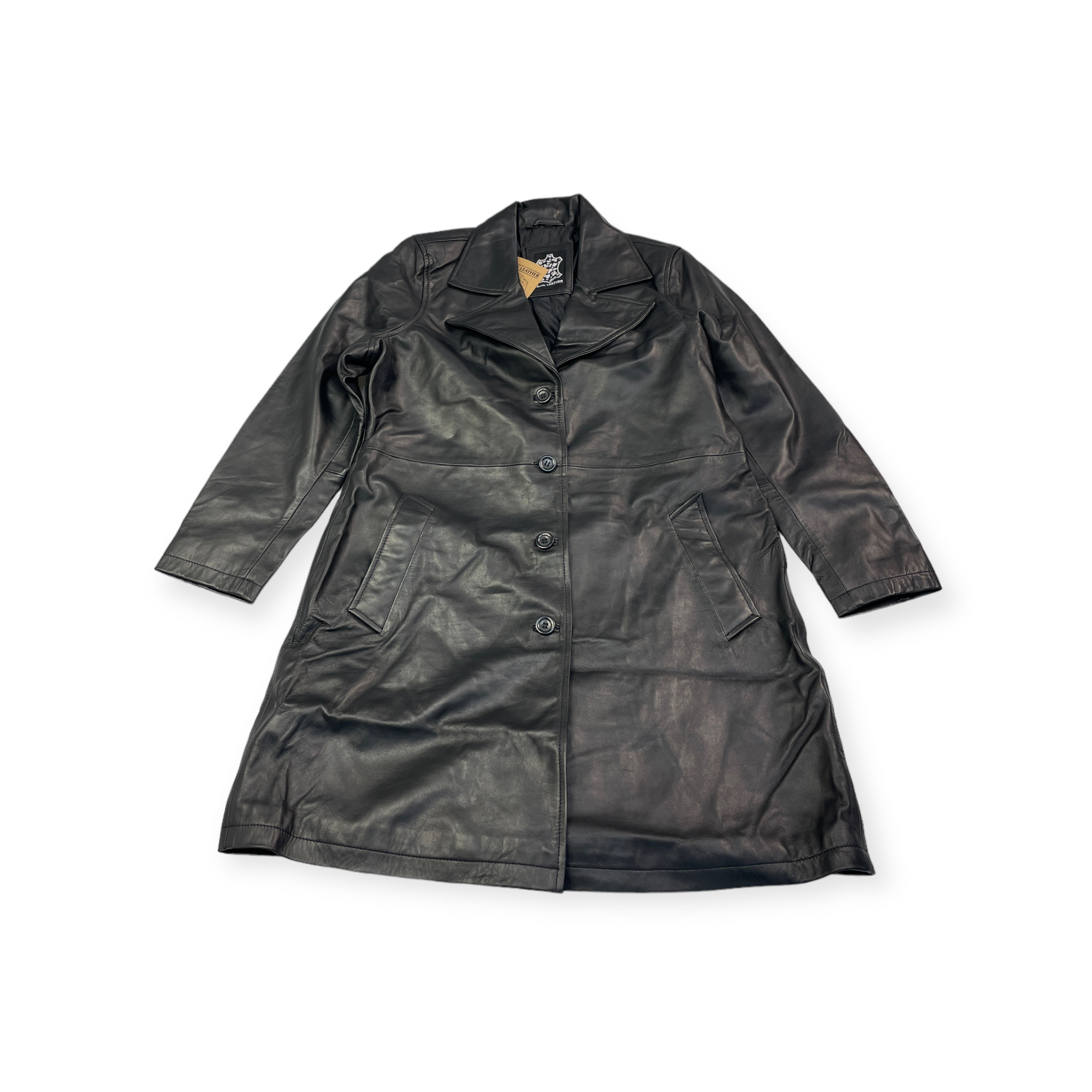 Dámský kožený kabát Real Leather XL