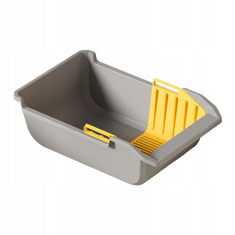 Levně Toaleta pro kočky s vysokým krytem proti rozsypání písku 57×37×20 cm