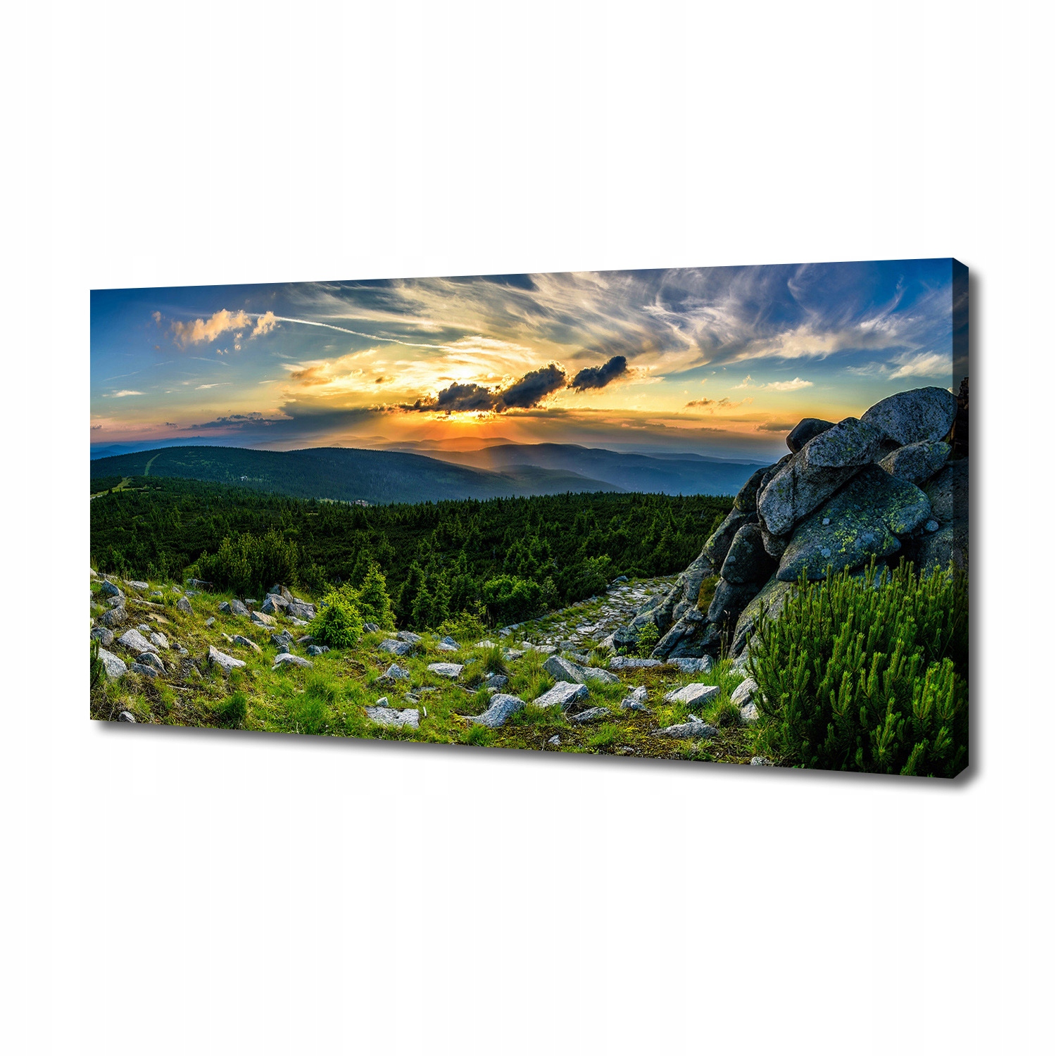 

Foto obraz na płótnie Górska panorama 140x70 cm
