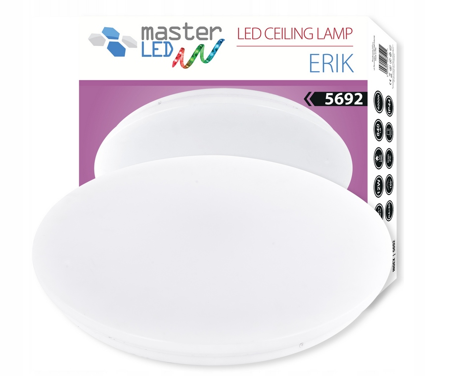 

Plafon Lampa Led Erik 12W natynkowy Neutralny IP44