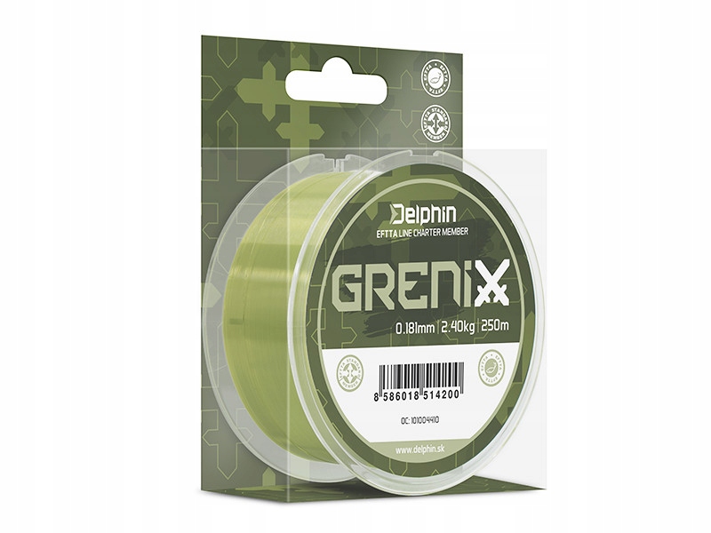 Żyłka feederowa karpiowa Delphin Grenix zielony, 0,261mm 4,68kg 250m