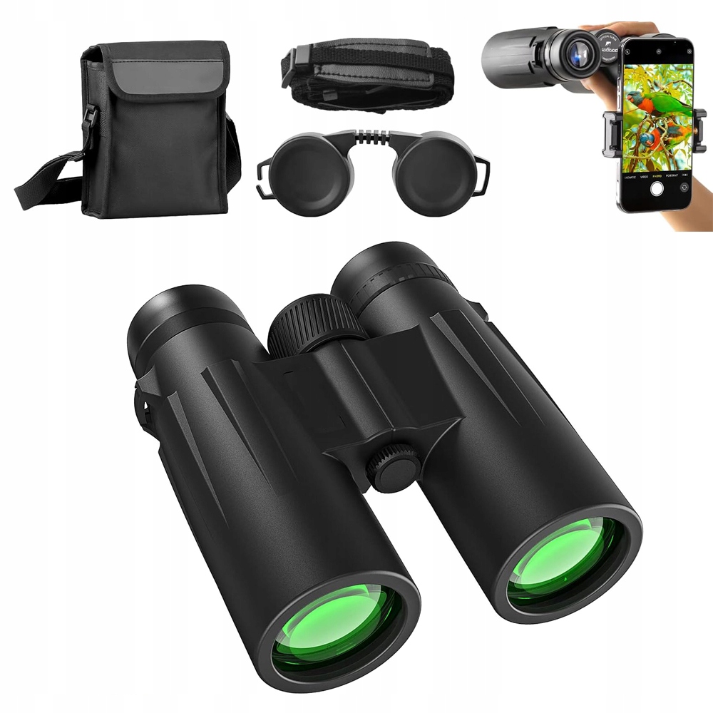 Profesjonalna Lornetka 12x42MM Pryzmat BAK4 +torba+adapter Pryzmat BAK4 Hd