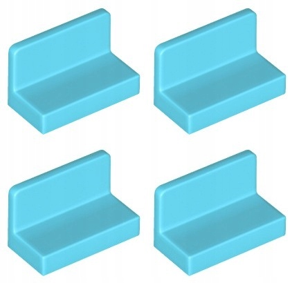 

Lego 4865b Panel 1x2x1 lazurowy średni (2g) 4 szt.