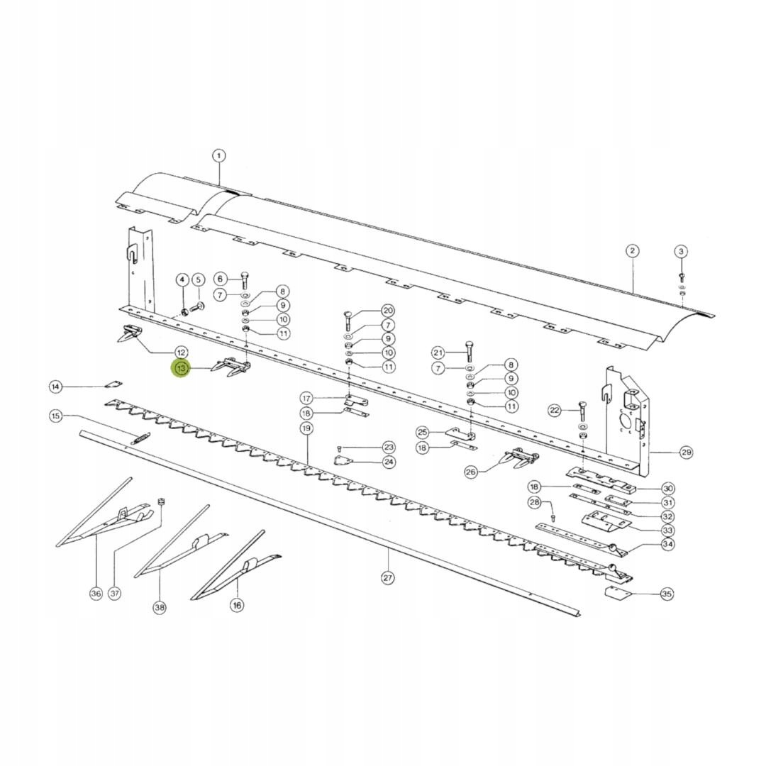 Bagnet podwójny Claas 676235.4 Forged Producent części Forged