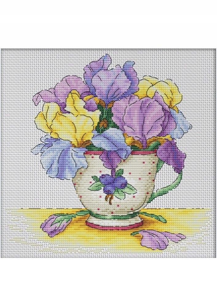 Křížková výšivka počítaná sada (kanva, mulina)