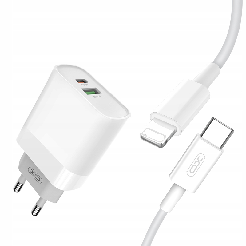 

Xo Ładowarka Wtyczka Usb Usb-c 18W Kabel Lightning