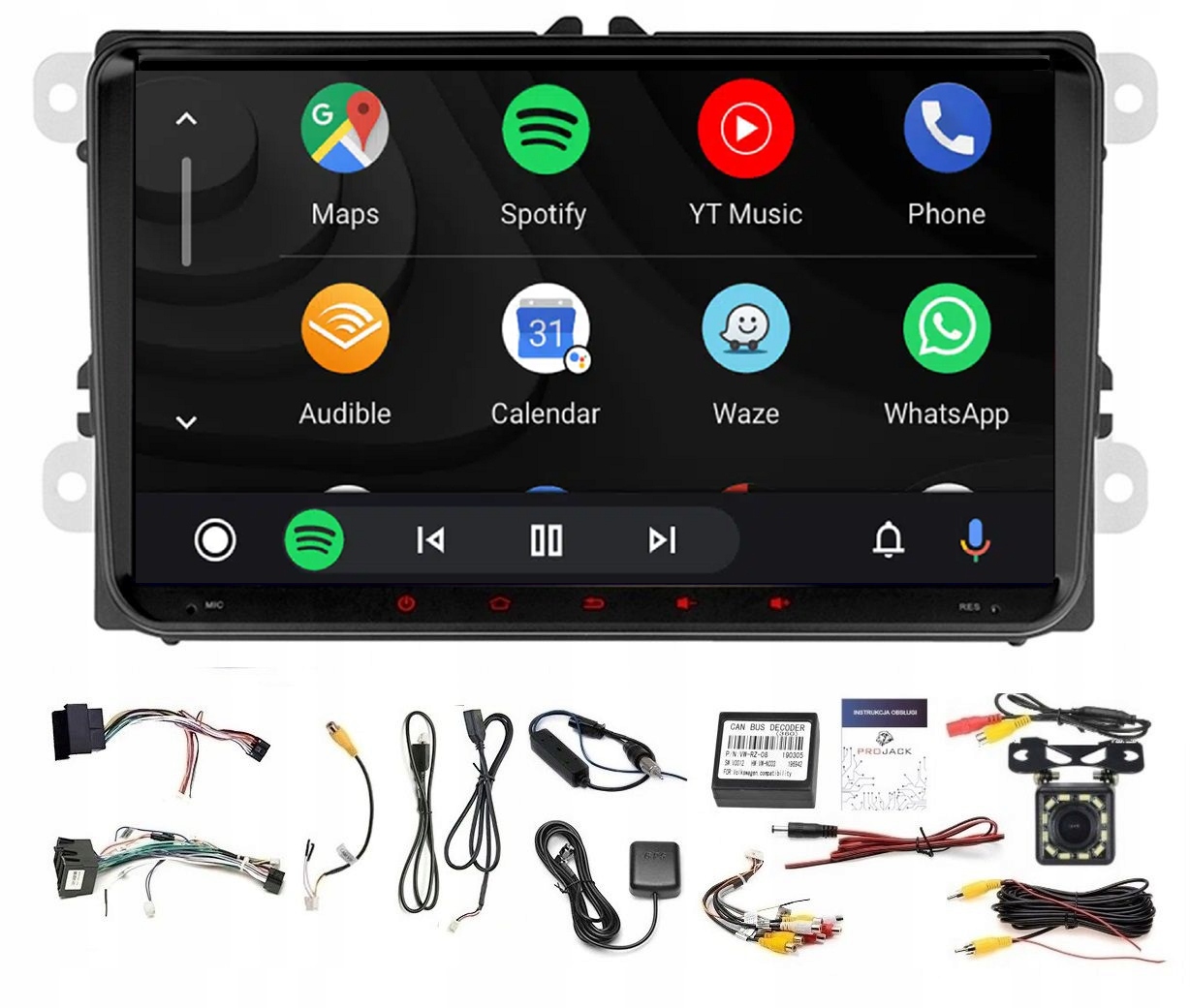 Rádio Navigácia Gps Android Vw Caravelle 2015-2019 Wifi Carplay 2GB 64GB