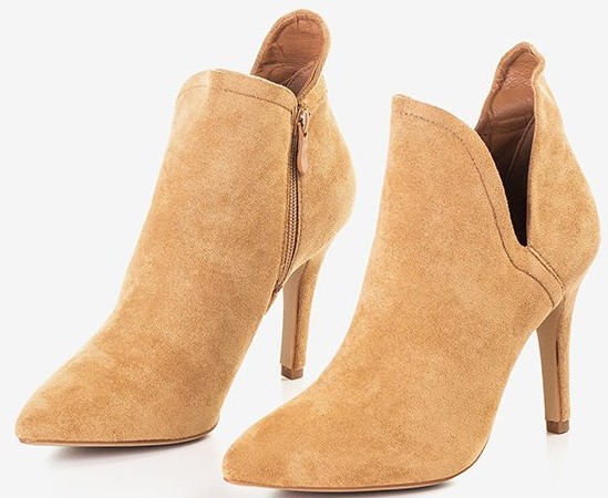 

Bella Paris Botki Na Szpilce Camel Szpic R37