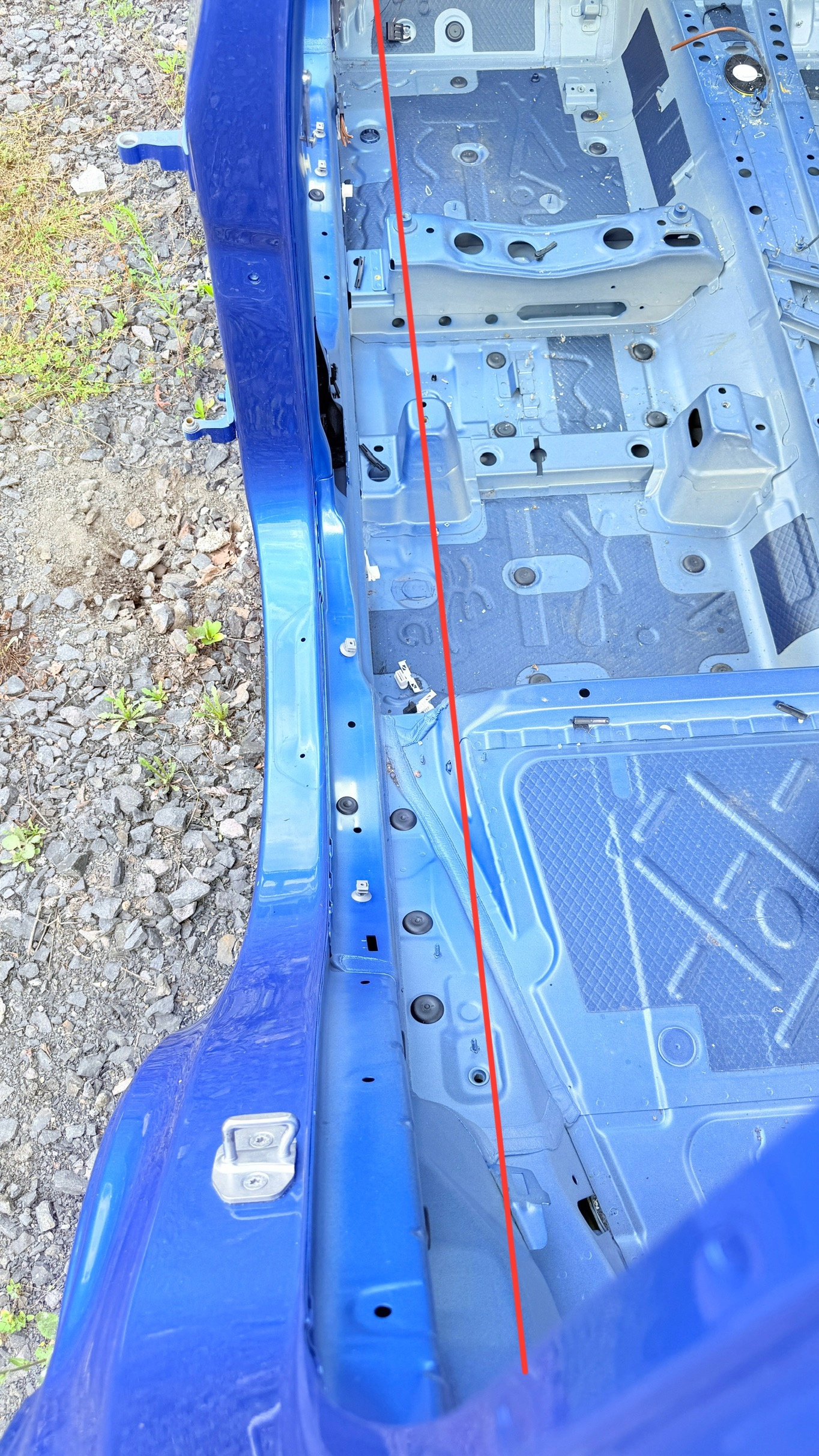 BMW X1 F48 threshold left pillar B side fender rear part B45
