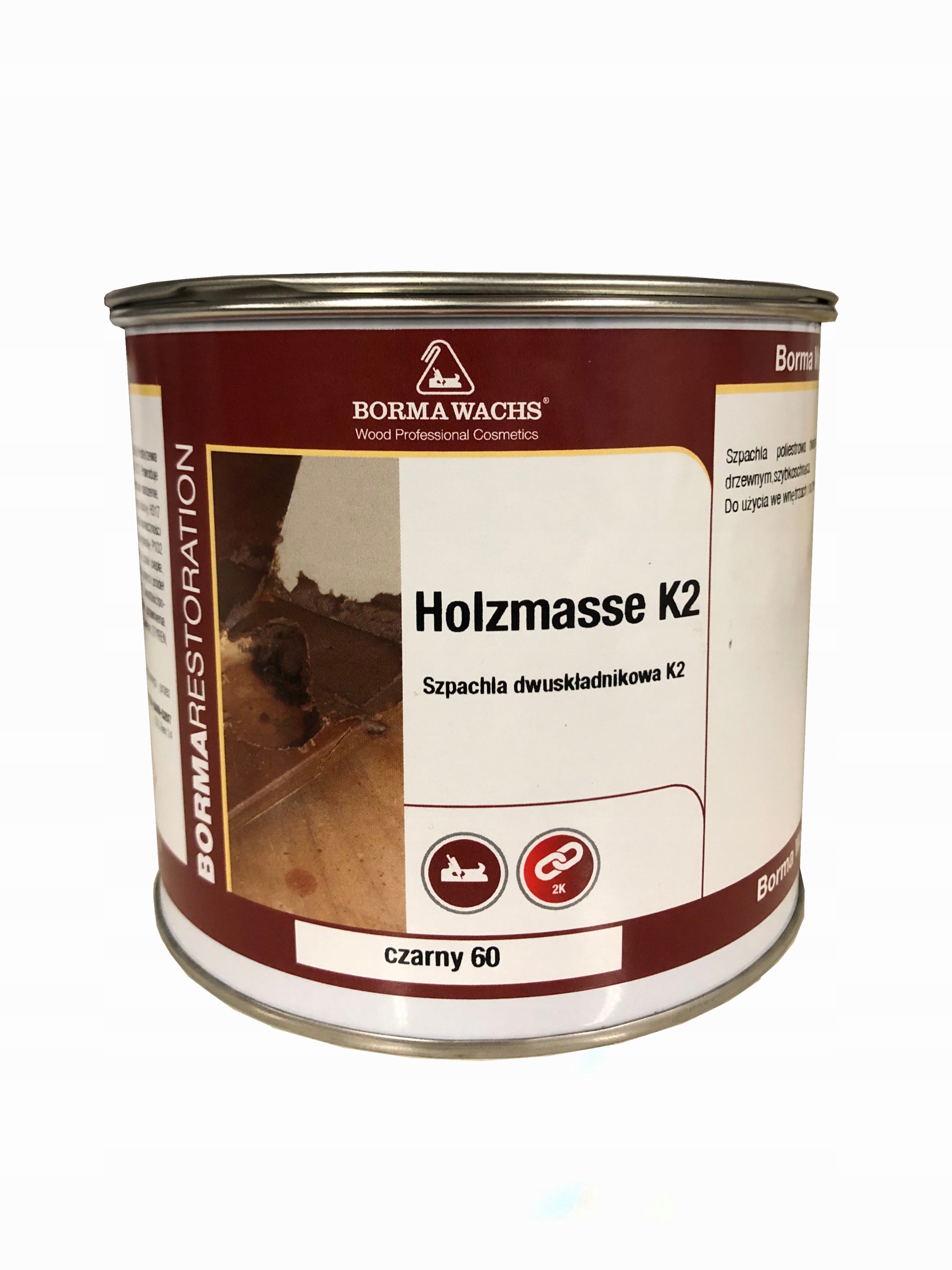 

Szpachla Czarna do drewna Holzmasse K2 750 ml