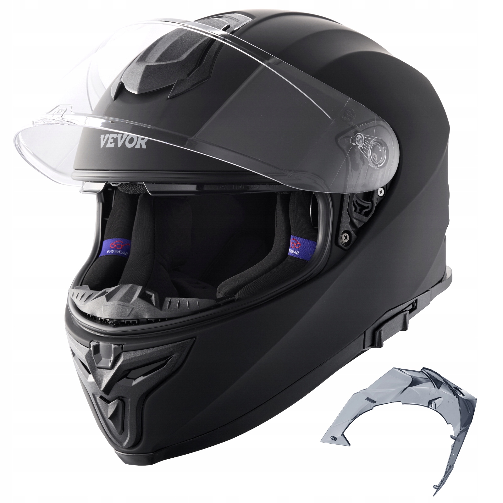 Vevor Motocyklová prilba celotvárová Crossová prilba s priestorom na Bluetooth