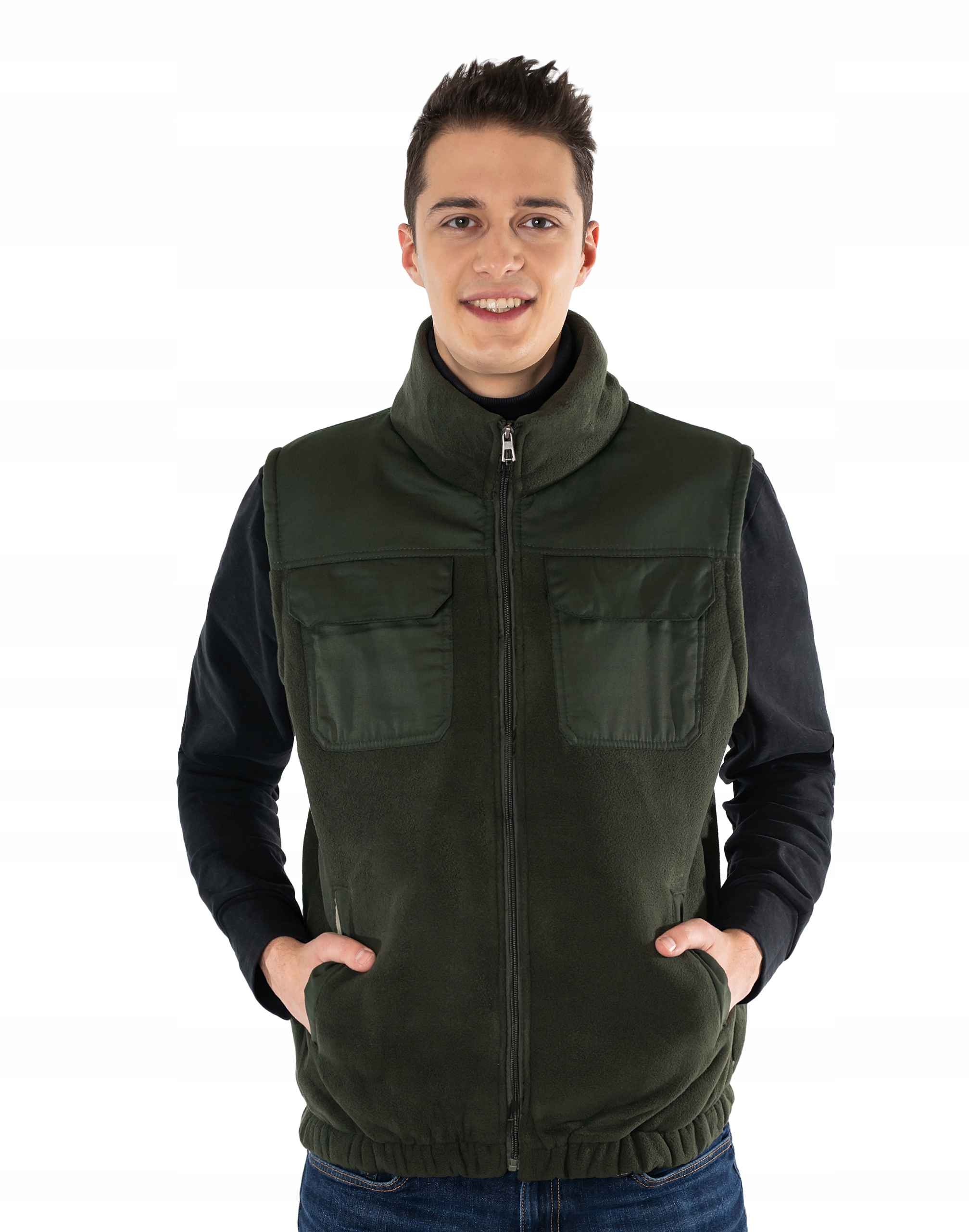 

Ciepła Kamizelka Męska Bezrękawnik Polar 096-3 XL