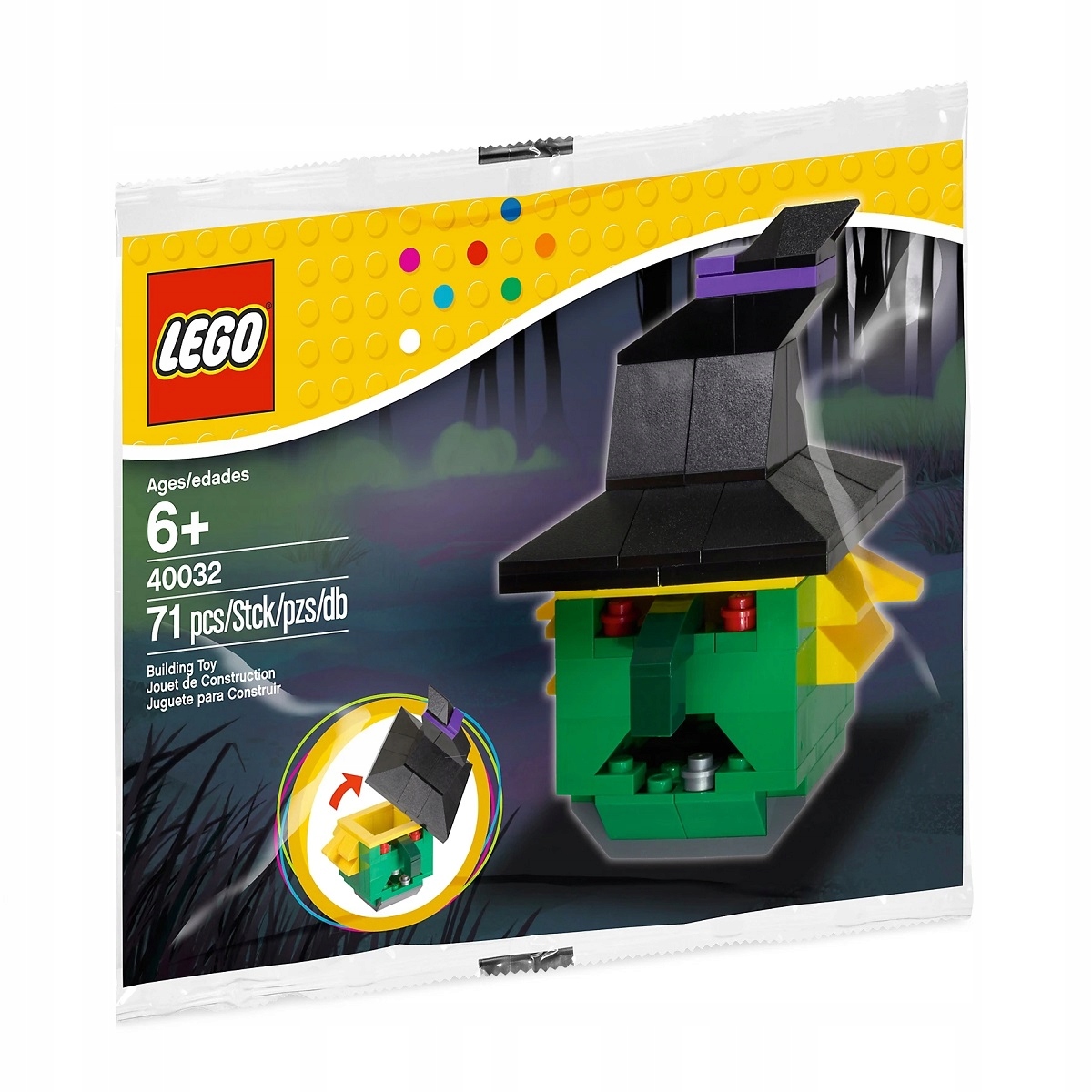 40032 Lego Halloween Wiedźma Czarownica Creator polybag Misb 2012