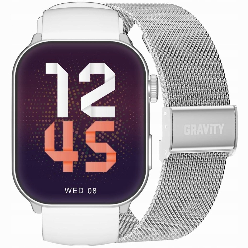 Chytré Hodinky Unisex Gravity GT28-10 Bluetooth Hovory, Přídavný Pásek (sg0
